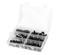 Kit Bulloni per Carenatura Moto Elementi di Fissaggio Robusti per Accessori Carrozzeria Parabrezza Moto (BLACK)
