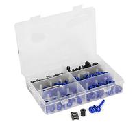 Kit Bulloni per Carenatura Moto Elementi di Fissaggio Robusti per Accessori Carrozzeria Parabrezza Moto (BLUE)
