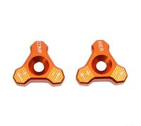 Kit Bulloni Regolabili per Sospensioni per per moto Frontali - Viti Eccentriche in Acciaio e Alluminio - Per Correzione Geometria Ruote - (orange)