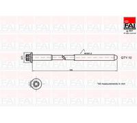 Kit bulloni testata per CATERHAM FORD MAZDA MORGAN VOLVO WESTFIELD 2 B-MAX C-MAX