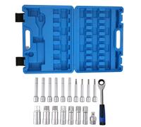 Kit Bussole 1/2" Cricchetto Passante for Rimozione Dado Ammortizzatori 19 Pz
