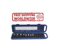 Kit Bussole Esagonali Profonde HEX 1/2 Pollice 10-32mm 15 Pezzi Scatola Plastica