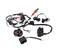 Kit Cablaggio accensione CDI per Moto e ATV, con statore CDI, regolatore, Interruttore di accensione, solenoide e relè per ATV GY6 125cc 150cc a 4 Tempi.
