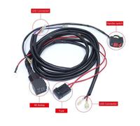 Kit Cablaggio Auto Connettore Interruttore ON/OFF Relè Per Fari Nebbia Moto
