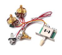 Kit Cablaggio Chitarra Elettrica 1 manopola del volume 1 manopola del tono e cablaggio per chitarra elettrica da 250K con interruttore 1T1V