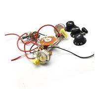 Kit Cablaggio Chitarra Elettrica 1 set di cablaggio per chitarra elettrica basso A500K interruttore a 5 posizioni push pull volume e tono.