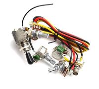 Kit Cablaggio Chitarra Elettrica 1 set di cablaggio per chitarra precablato 2v2t interruttore a levetta a 3 vie resistenza 500k