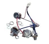 Kit Cablaggio Chitarra Elettrica 1 Set Di Cablaggio Pickup Pre cablato Per LP SG DOT Contiene 1 Interruttore A Levetta 4 Potenziometri(Ilver)