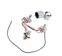Kit Cablaggio Chitarra Elettrica Adatto per la sostituzione del cablaggio della chitarra 1 1 tono 2 manopola interruttore a 3 vie potenziometro 500K