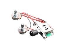 Kit Cablaggio Chitarra Elettrica Cablaggio doppio pickup precablato interruttore a tre vie potenziometro 1T1V 500K per chitarra sostitutiva FD TL(Black Cap)