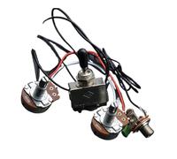 Kit Cablaggio Chitarra Elettrica Cablaggio per chitarra elettrica LP precablato doppio pickup potenziometro grande da 500K interruttore a levetta a tre vie