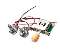 Kit Cablaggio Chitarra Elettrica Cablaggio pickup doppio interruttore a 3 vie potenziometro 1T1V 500K per chitarre di ricambio FD TL disponibile in tre colori(Cream)