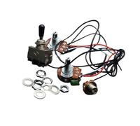 Kit Cablaggio Chitarra Elettrica Cablaggio precablato con doppio pickup potenziometro grande da 500K interruttore a levetta a tre vie per chitarre elettriche LP