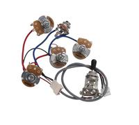 Kit Cablaggio Chitarra Elettrica Cablaggio precablato per chitarra professionale con interruttore a tre velocità per musicisti principianti che si esibiscono dal vivo