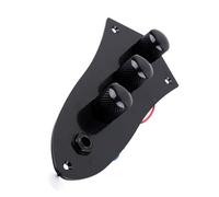 Kit Cablaggio Chitarra Elettrica Cablaggio precablato per scheda di controllo con manopole e per basso elettrico Nero