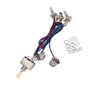 Kit Cablaggio Chitarra Elettrica Kit cablaggio pickup per chitarra elettrica 2T2V 500K potenziometro interruttore a tre vie con