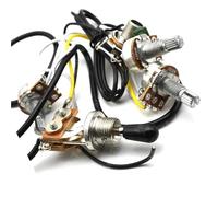 Kit Cablaggio Chitarra Elettrica Kit di cablaggio per pickup per chitarra elettrica LP Potenziometro 2V1T 500K Interruttore a tre vie con di uscita
