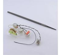 Kit Cablaggio Chitarra Elettrica Kit pre cablaggio per chitarra elettrica 3 potenziometri in ottone da 250K e accessori per interruttori a 5 posizioni 4 misure(3)