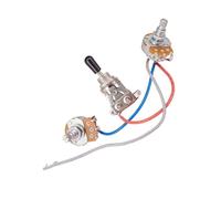 Kit Cablaggio Chitarra Elettrica Kit precablato per chitarra elettrica interruttore a levetta a tre vie manopola del volume resistenza da 500K