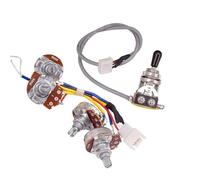 Kit Cablaggio Chitarra Elettrica Per cablaggio del circuito di pickup per chitarra elettrica LP Potenziometro 2T2V 500K Interruttore a tre vie