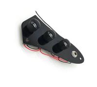 Kit Cablaggio Chitarra Elettrica Scheda di controllo del circuito di commutazione cablata con manopole e gruppo potenziometro nero per basso elettrico JB