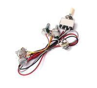 Kit Cablaggio Chitarra Elettrica Y51D 1 set di interruttori a levetta a 3 vie potenziometro 2V2T 500K e cablaggio per chitarra