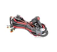 Kit Cablaggio faretti MOTO sottochiave doppio cavo positivo + Pulsante LED IP67