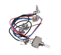 Kit Cablaggio Per Chitarra Adatto Per L'assemblaggio Del Circuito Della Chitarra Elettrica LP Accessori Per L'aggiornamento E La Modifica Del Circuito A Tre Velocità(White)