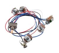 Kit Cablaggio Per Chitarra Assemblaggio Circuito Chitarra Elettrica Da Electronic A500K 2V2T Cablaggio Chitarra Elettrica Set Completo Circuito(Yellow)