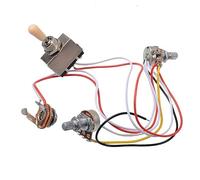 Kit Cablaggio Per Chitarra Assemblaggio Del Circuito Della Chitarra Elettrica HH Cablaggio Del Pickup Della Chitarra Elettrica 1 Volume 1 Tono(Yellow)