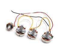 Kit Cablaggio Per Chitarra Cablaggio Basso 2V1T Potenziometro Grande 250K/B250K Assemblaggio Linea Basso Cablaggio Preassemblato Per Chitarra