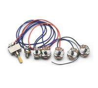 Kit Cablaggio Per Chitarra Elettrica 2V2T Big 500K Pot E 1 Push Pull PotJack 3 Way Converter Per Parti LP(Yellow)
