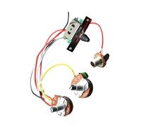 Kit Cablaggio Per Chitarra Elettrica 500K Potenziometro Grande Con Albero Da 18 Mm 3/5 Stop Cablaggi Per Chitarra(3 WAY)