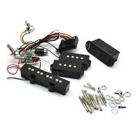 Kit Cablaggio Per Chitarra Equalizzatore A 3 Bande, Circuito Preamplificatore, Controllo Tono Basso, Cablaggio E Set Di Pickup Per Basso A 4 Corde