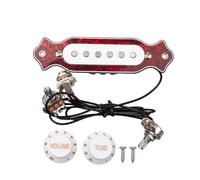 Kit Cablaggio Per Chitarra Pickup A Bobina Singola Precablato A 6 Corde Cigar Box Per Chitarra Con Cablaggio Per Foro Sonoro Con Potenziometri Per Volume E Tono