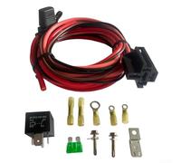 Kit cablaggio pompa carburante e relè 30247 con relè impermeabile da 40 A, portafusibili in linea, fili lunghi resistenti per una tensione stabile in applicazioni con pompa del carburante da 12 V