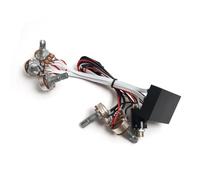 Kit Cablaggio Precablato Chitarra Circuito preamplificatore equalizzatore attivo per basso a doppia banda con cablaggio pickup e potenziometro nero