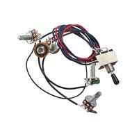 Kit Cablaggio Precablato Chitarra Kit cablaggio 2T2V 500K Potenziometro Interruttore a tre vie per pickup per chitarra elettrica LP