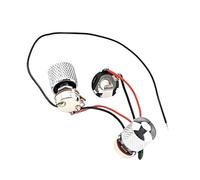 Kit Cablaggio Precablato Chitarra Kit cablaggio per chitarra elettrica 1 manopola di controllo del volume 1 manopola di controllo del tono 3 interruttori di posizione 500K 2 manopole con 24BD