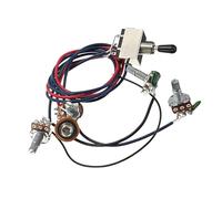 Kit Cablaggio Precablato Chitarra Kit cablaggio per pickup per chitarra elettrica LP Potenziometro 2T2V 500K Interruttore a tre vie con