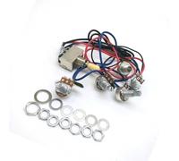 Kit Cablaggio Precablato Chitarra Kit di cablaggio per interruttore a tre vie con per potenziometro 2V2T1J da 1 pezzo per accessori per chitarra elettrica LP 3 colori disponibili(Yellow)