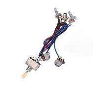 Kit Cablaggio Precablato Chitarra Kit di cablaggio per pickup humbucker LP per chitarra elettrica potenziometro 2T2V 500K interruttore a tre vie con