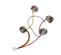 Kit Cablaggio Precablato Chitarra Per cablaggio del circuito di pickup per chitarra elettrica LP Potenziometro 2T2V 500K Interruttore a tre vie