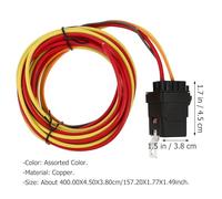 Kit Cablaggio Ventola di Raffreddamento Auto a Doppio Filo | Comando Affidabile del Relè, Installazione Semplice, per Portafoglio Tecnico e Appassionati, Rame