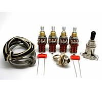 KIT CABLAGGIO VINTAGE DELUXE PUSH/PULL ALBERO CORTO JIMMY PAGE PER GIBSON LES...