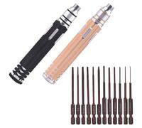Kit cacciavite magnetico a 12 bit progettato per RC auto, elicottero, barca, costruttori di robot e professionisti della manutenzione (nero)