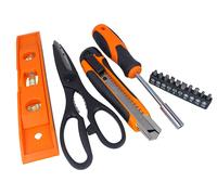 Kit Cacciaviti Da 14 Pezzi Con Punte CR-V Taglierino Forbici Livella Magnetica