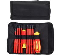 Kit Cacciaviti Precisione 10pz Acciaio al Carbonio | 10 inclusi, materiale , design compatto, per ideale per riparazioni elettriche sicure