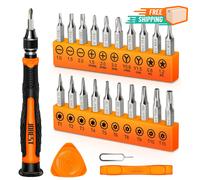 Kit Cacciaviti Precisione 24 Pz Torx Stella Triwing Orologi Occhiali
