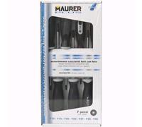 Cacciavite Torx Maurer Plus Con Foro Serie 7 Pz Acciaio S2